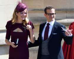 Macht and his wife Jacinda Barrett were invited at the royal wedding of Meghan Markle and Prince Harry at Windsor Castle, UK.